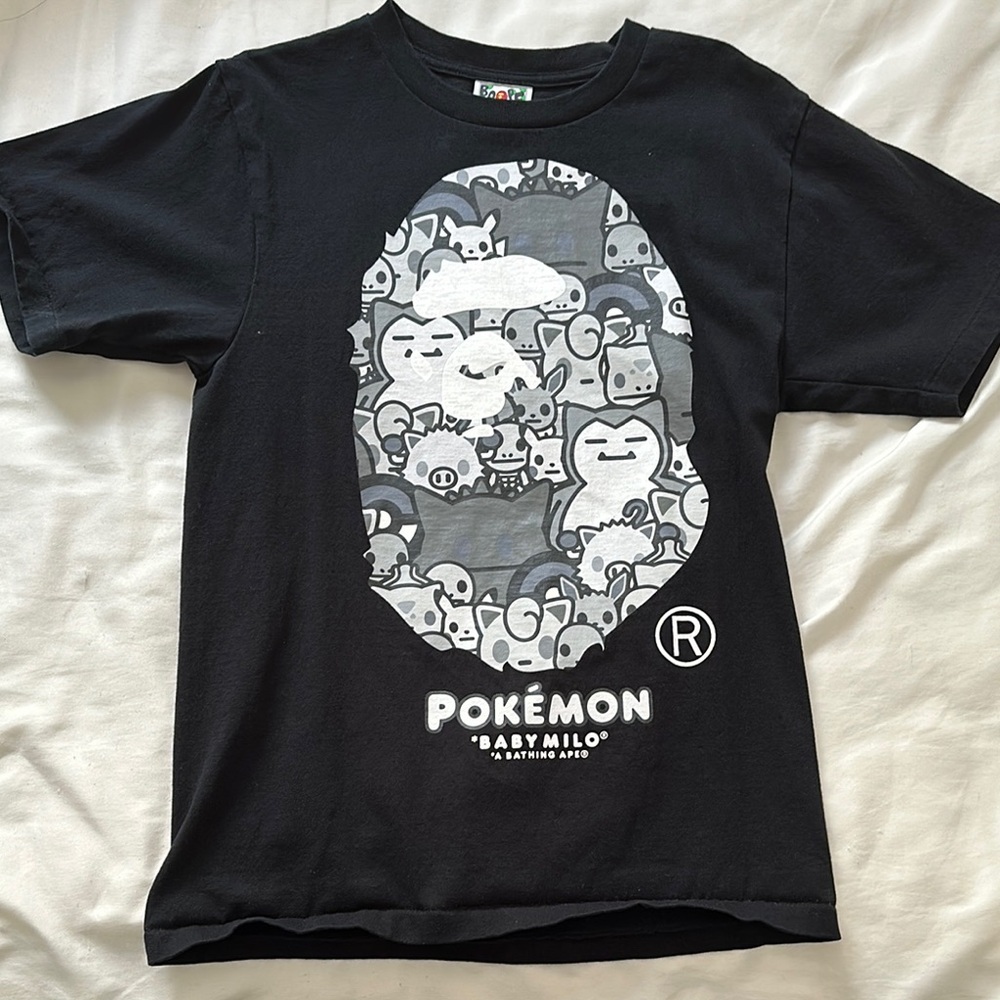 BAPE Black Pokémon Graphic T-Shirt